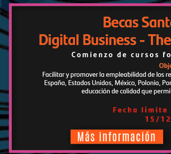 Becas Santander Tech | Digital Business - The University of Chicago (Más información)